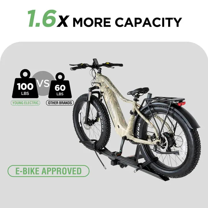 1-Bike Hitch E-bike Rack, Lightweight Single