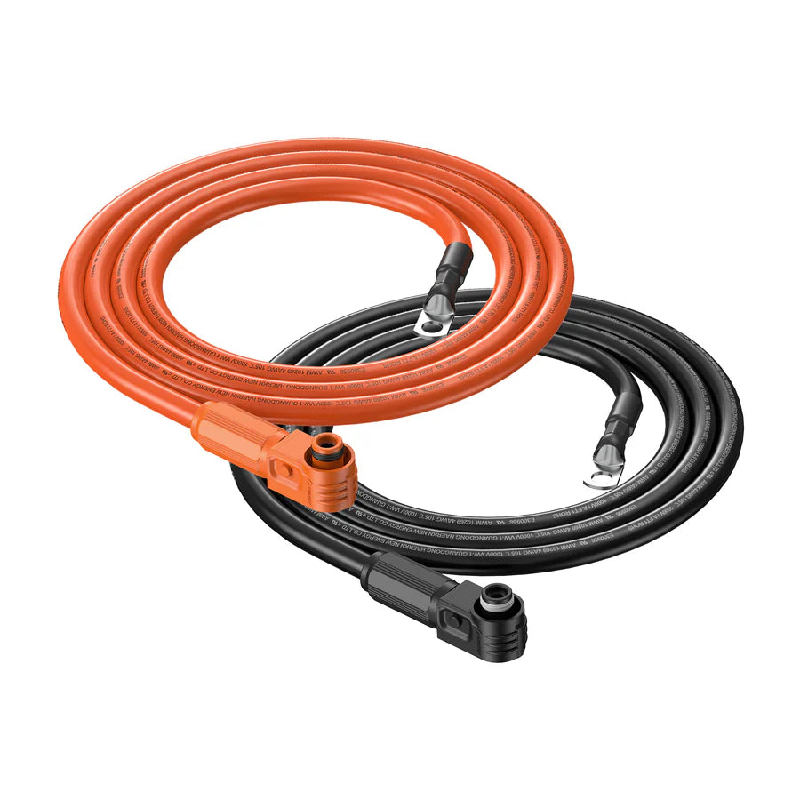 4 Gauge (4AWG) Cable Wire Connect Battery to Inverter (Orange & Black) | Choose Feet/Length