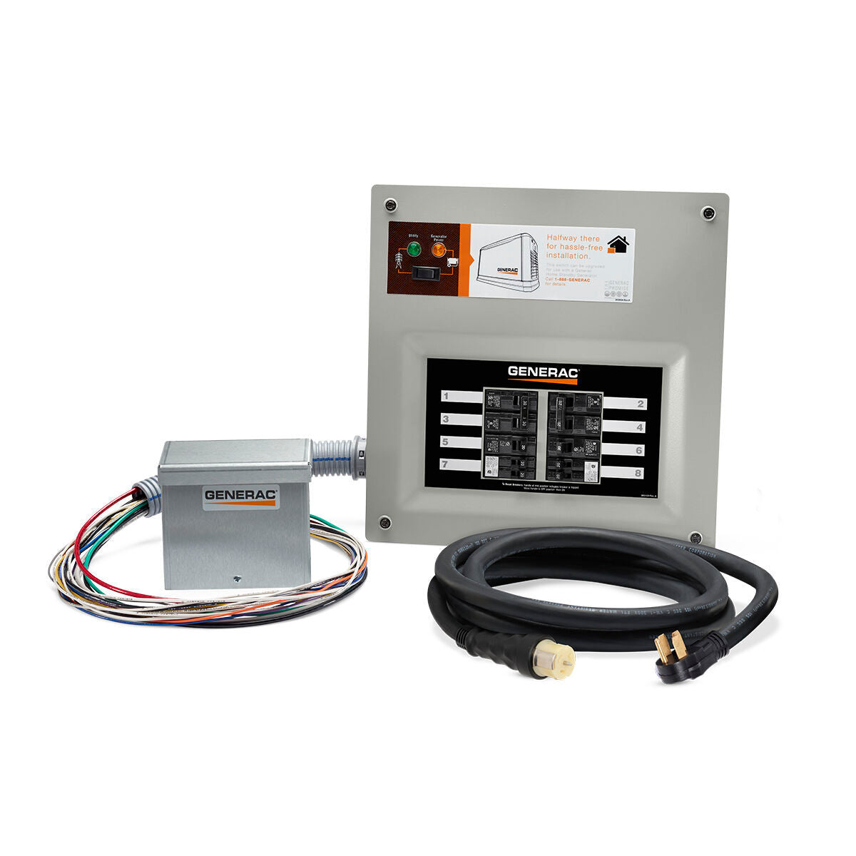 9855 - 50 Amp HomeLink MTS Kit (alum PIB), 10-16 circuits, flush or surface mount, NEMA 1
