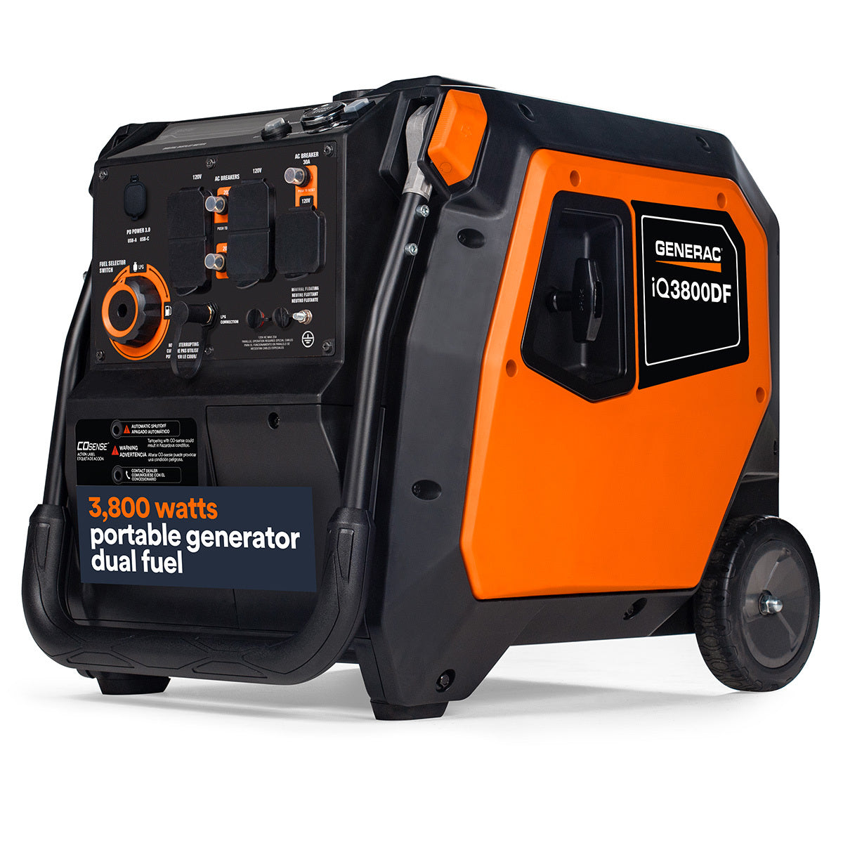 8946 - iQ3800 Dual Fuel Portable Inverter Generator 50ST