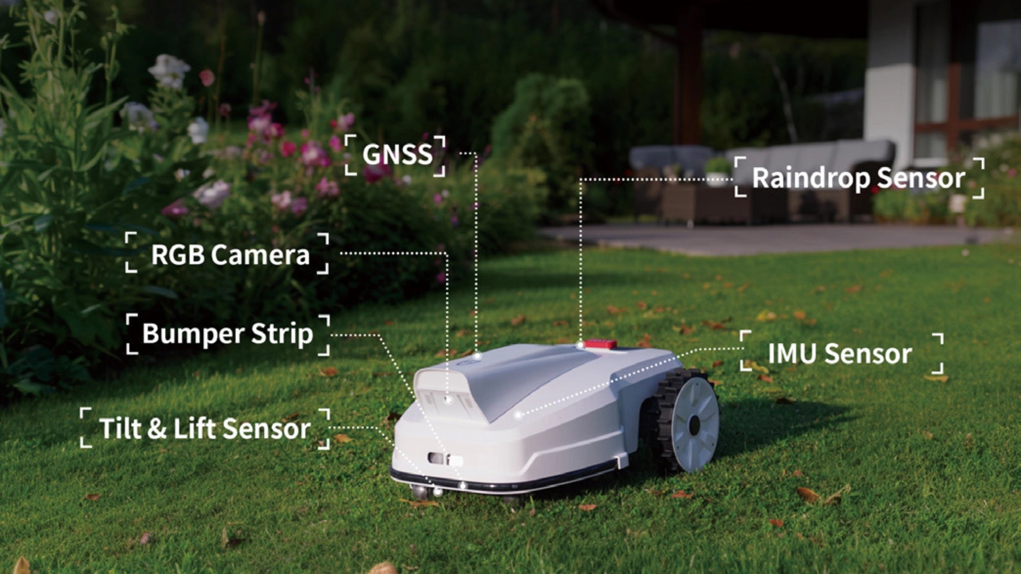 Smart Wireless Robotic Lawn Mower FJD FV2000