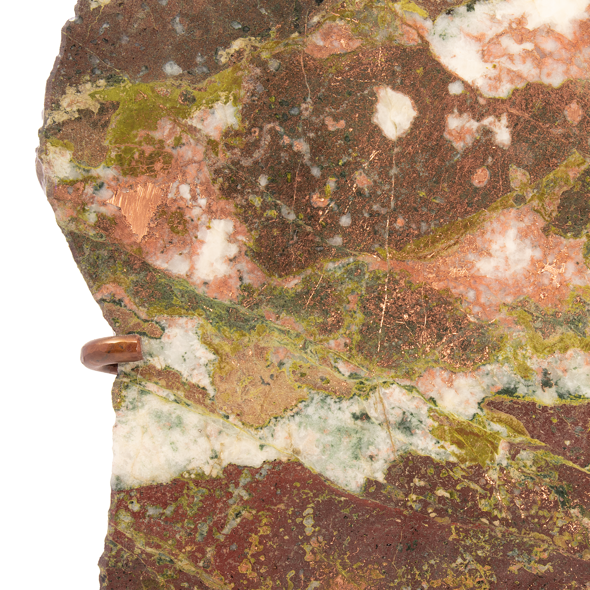 Michigan Vein Copper Slice In Custom Stand