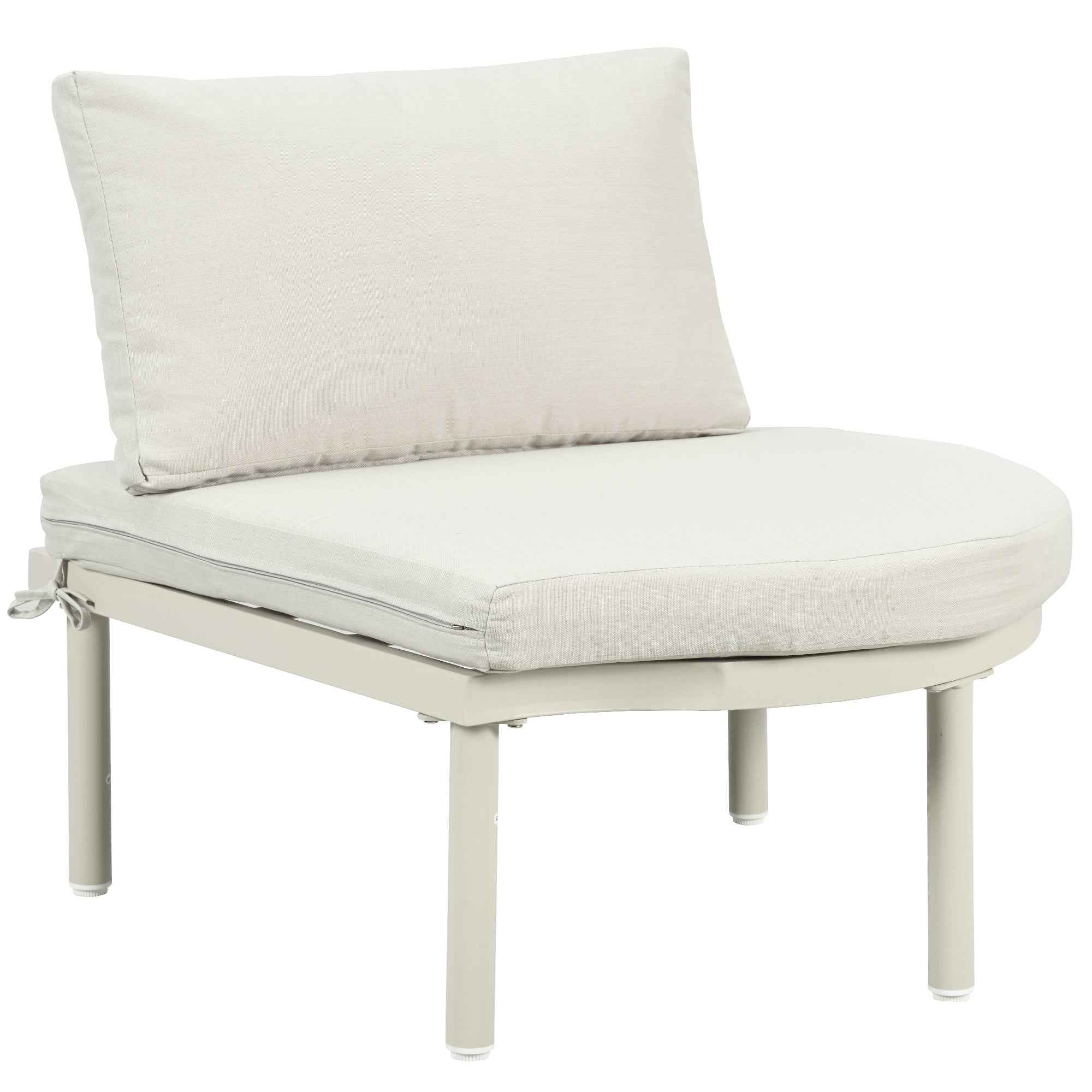 8-Piece Patio Sofa Furniture Set, Half Moon Outdoor Sectional Sofa