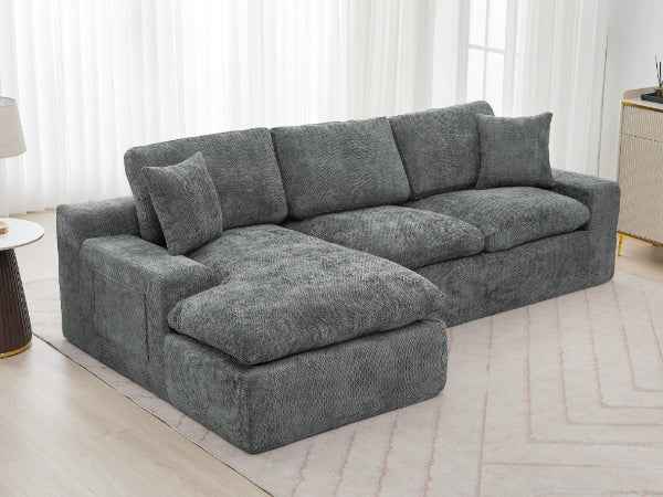 Cloud Sectional Sofa 107.9' Upholstered Sofa Couch with Double-layer