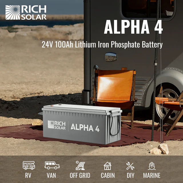 ALPHA 4 | 24V 100Ah LiFePO4 Battery