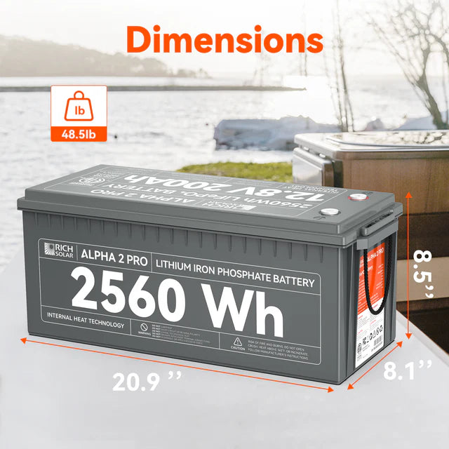ALPHA 2 PRO | 12V 200Ah LiFePO4 Battery