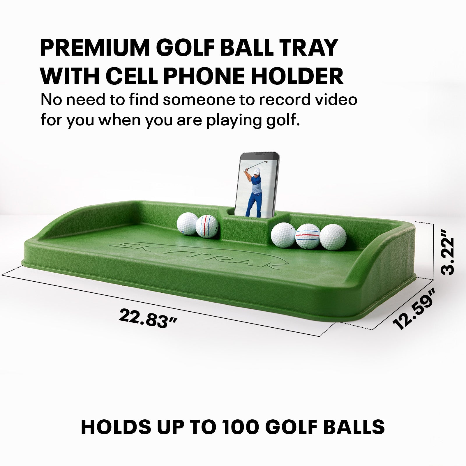 SKYTRAK Ball Tray with Cell Phone Holder