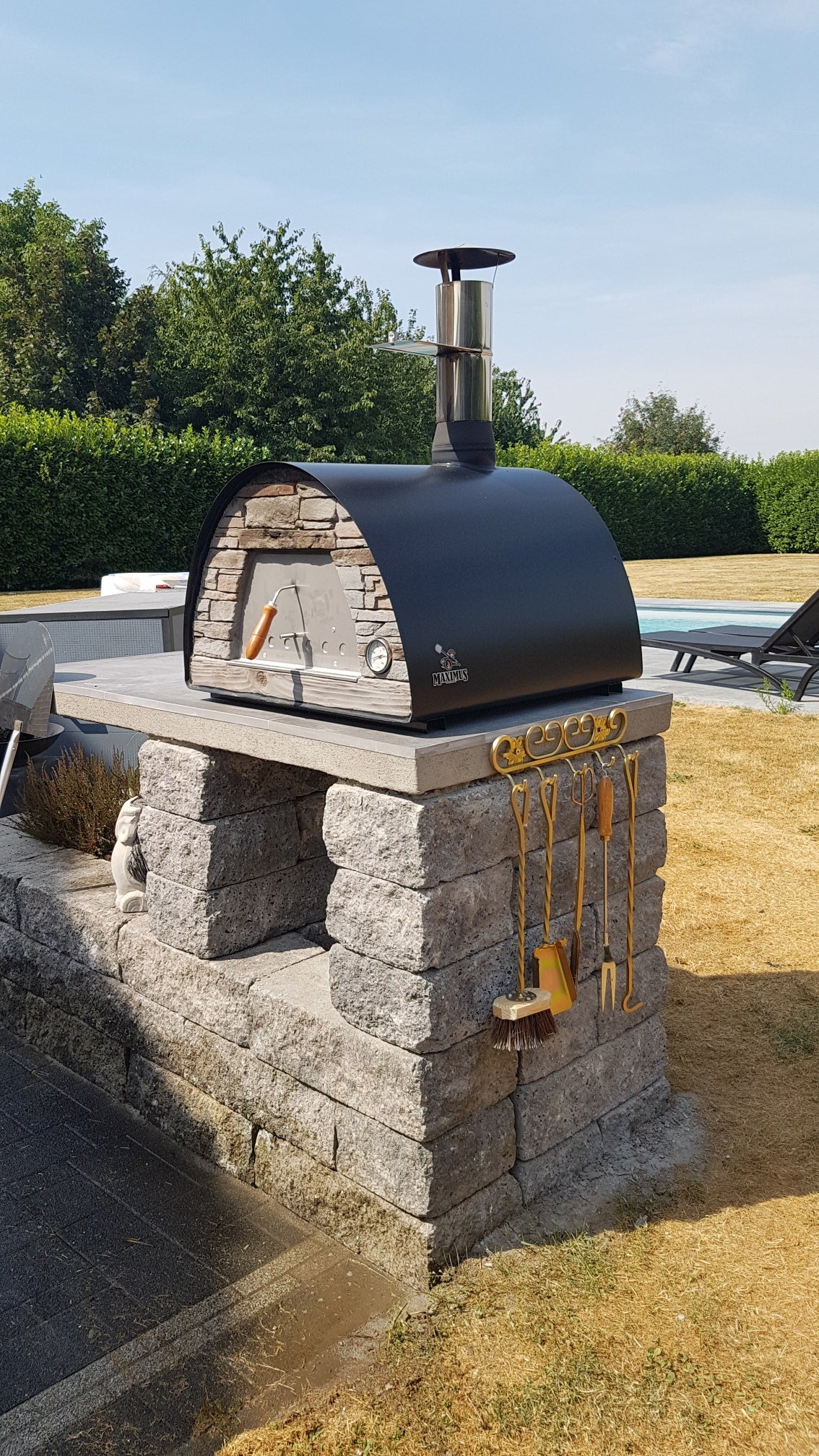 MAXIMUS MOBILE PIZZA OVEN BLACK