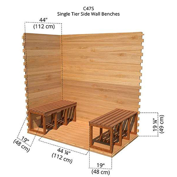Single Tier Side Wall Benches