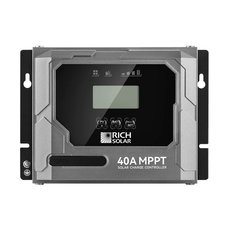 BRAVO 40 | 40 Amp MPPT Solar Charge Controller | Premium 40A 12V/24V MPPT Solar Controller for RVs, Trailers, Campers, Vans, Boats, Off-Grid