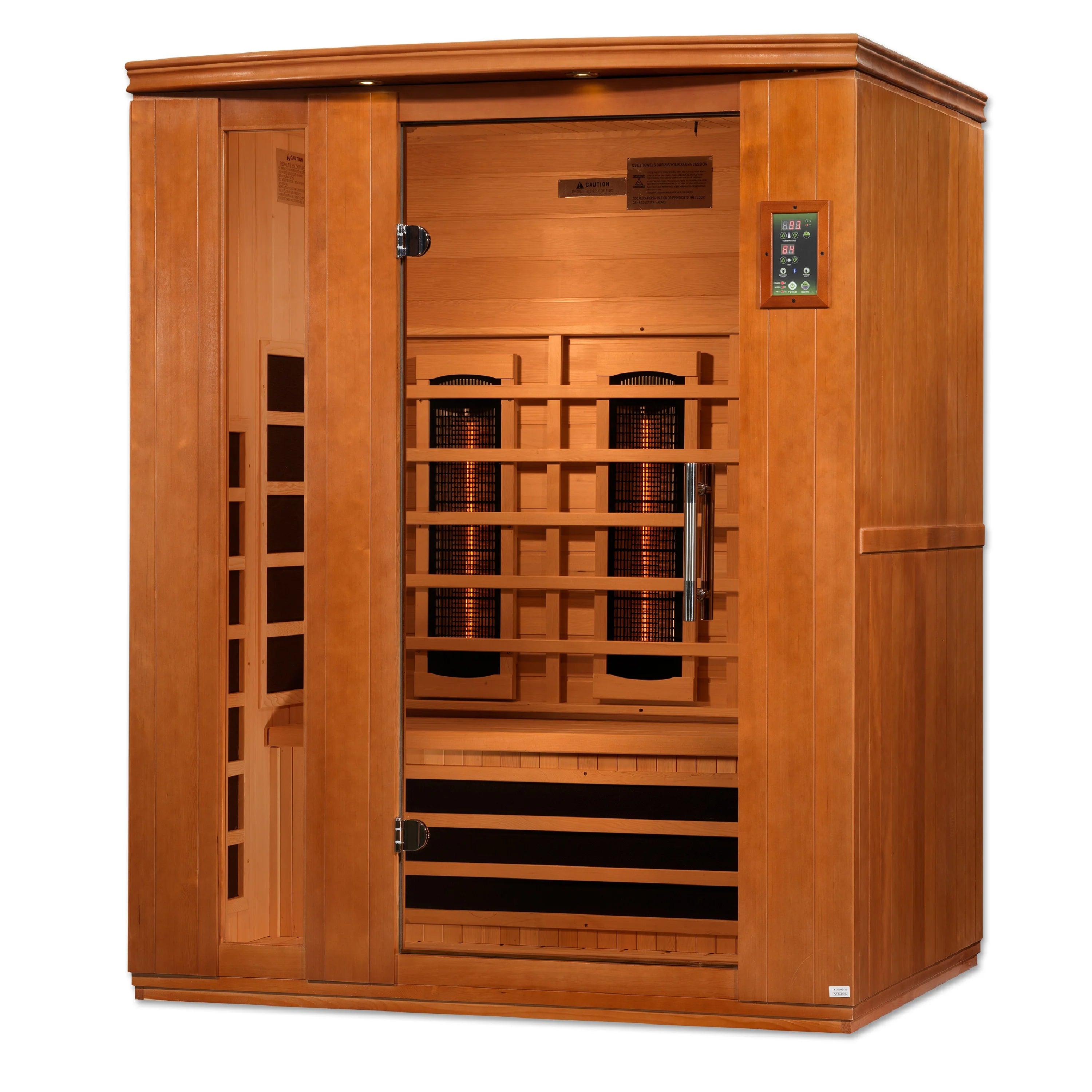 Dynamic Lugano 3 Person Full Spectrum Near Zero EMF Infrared Sauna DYN-6336-03 FS