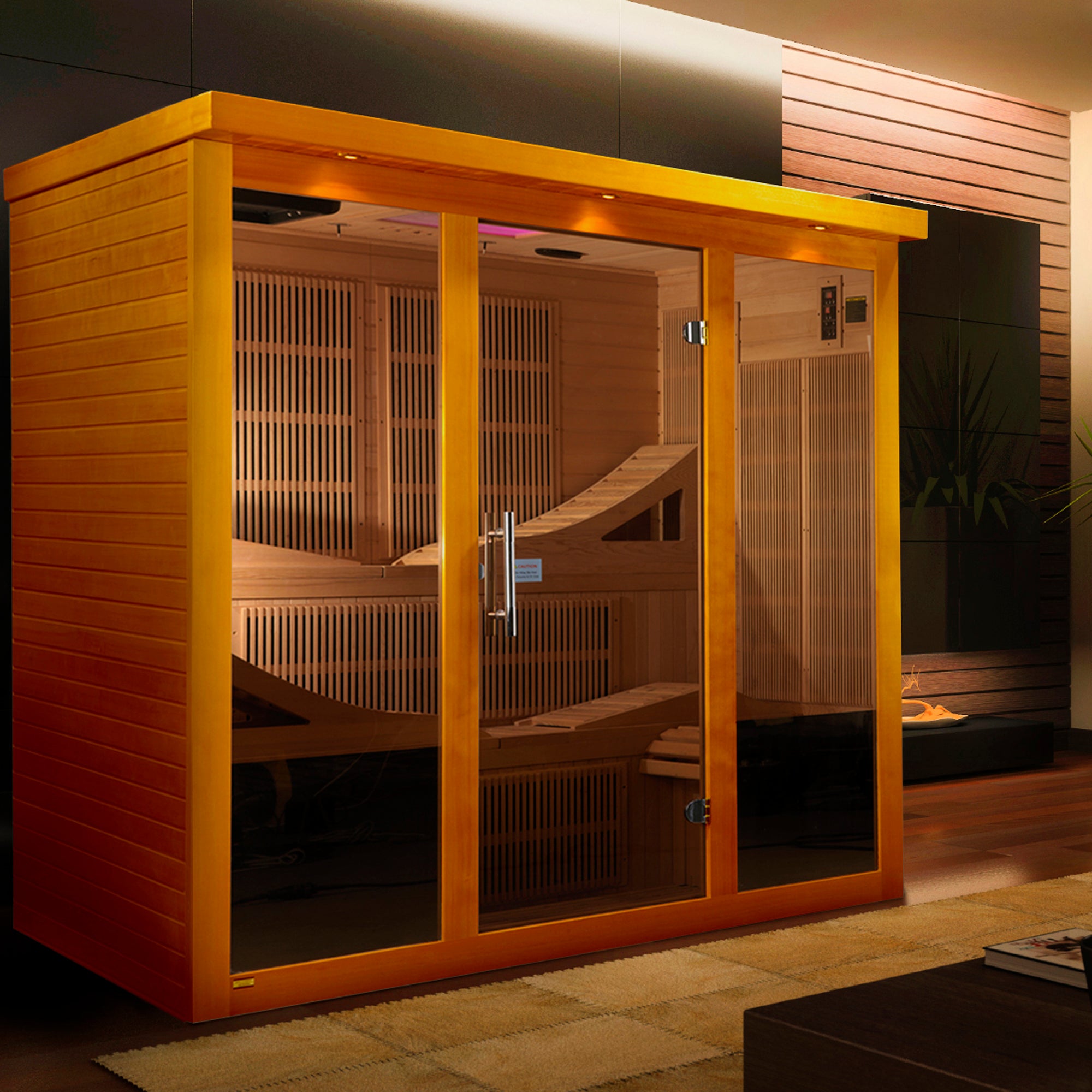 Dynamic Monaco 6 Person Ultra Low EMF Far IR Sauna DYN-6996-01