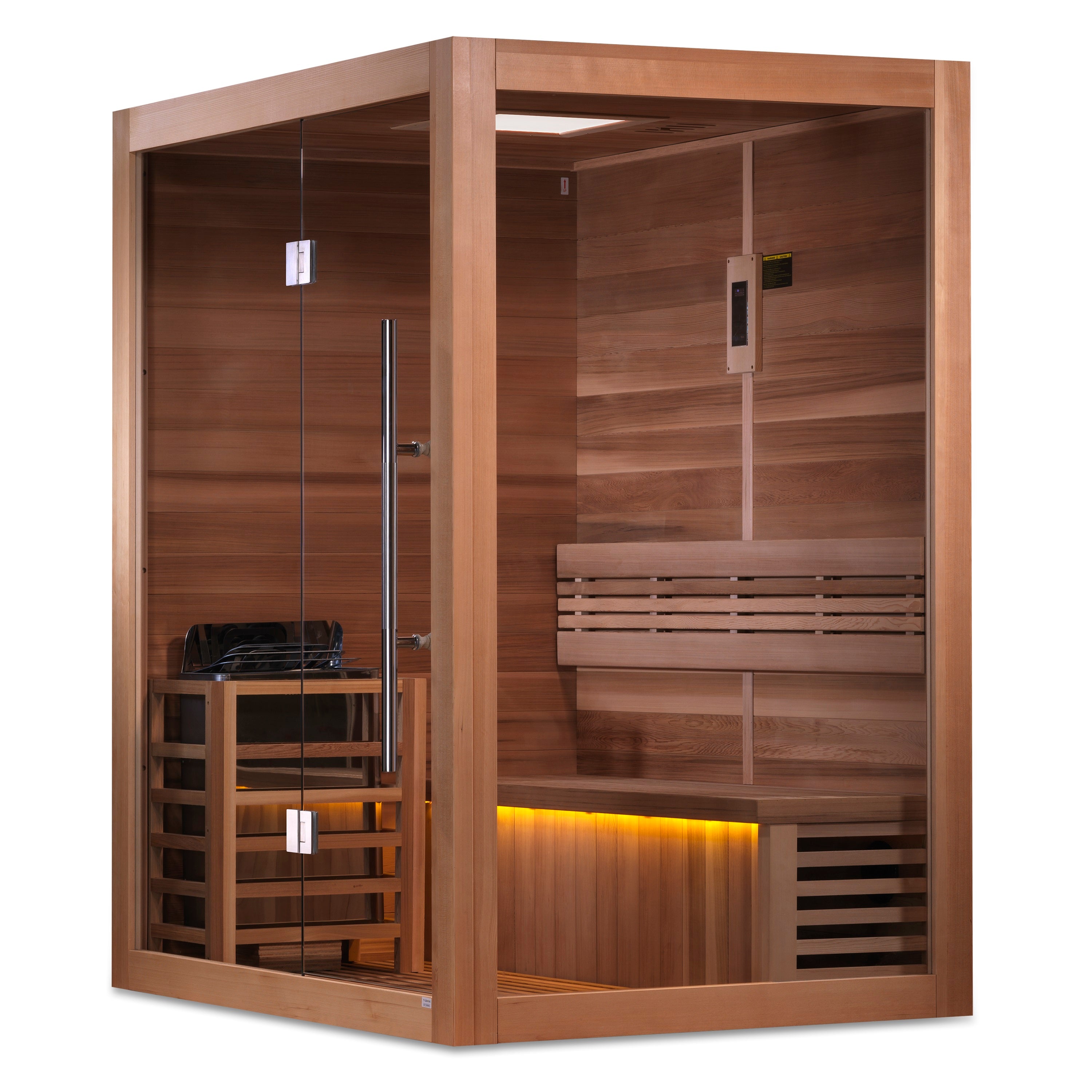 Golden Designs Hanko 2-3 Person Traditional Sauna – Canadian Red Cedar Interior GDI-7202-01