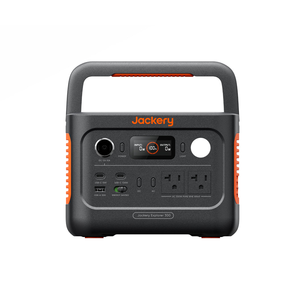 Jackery Explorer 300 v2 Portable Power Station – (E300 v2+AC Charging Cable)