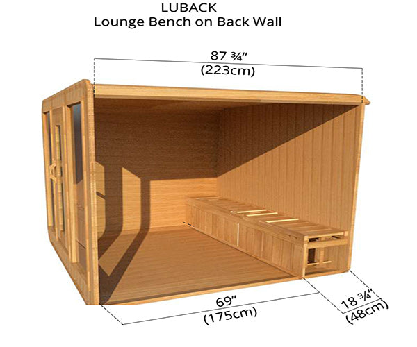 Lounge Bench on Back Wall