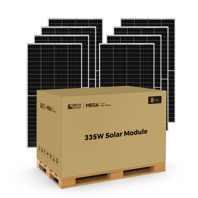 MEGA 335 | 335 Watt Solar Panel | Premium Grid-tie or Off-grid Solar Panel for Residential, Commercial, Agriculture | 25-Year Output Warranty