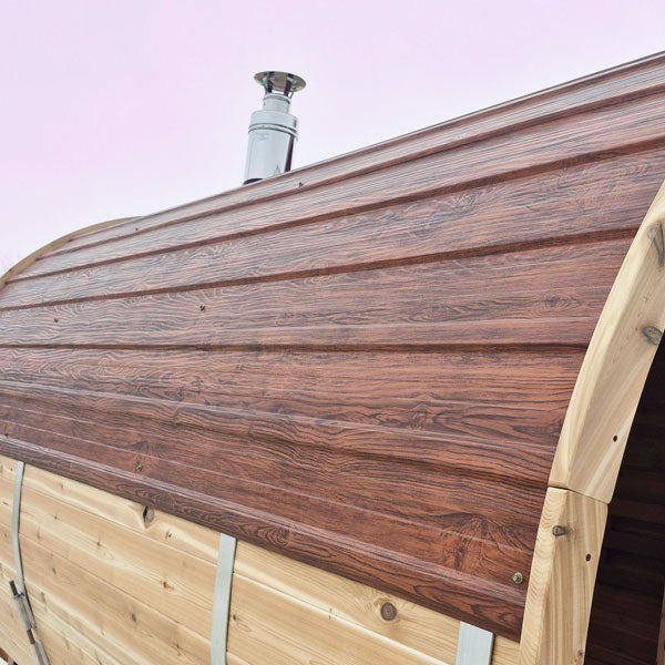 Woodgrain Metal Roof