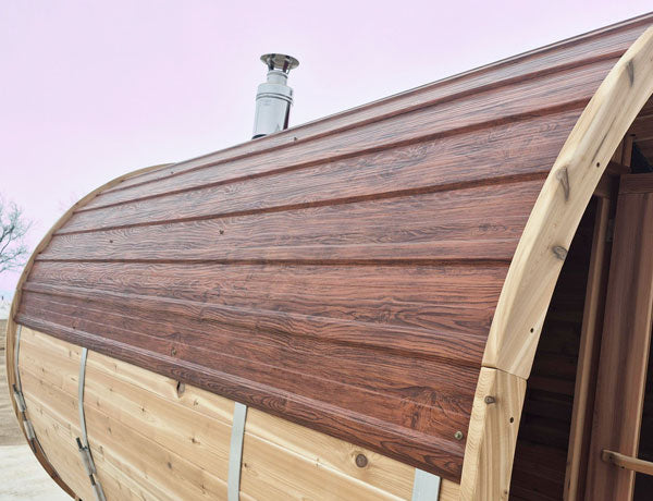 Woodgrain Metal Roof