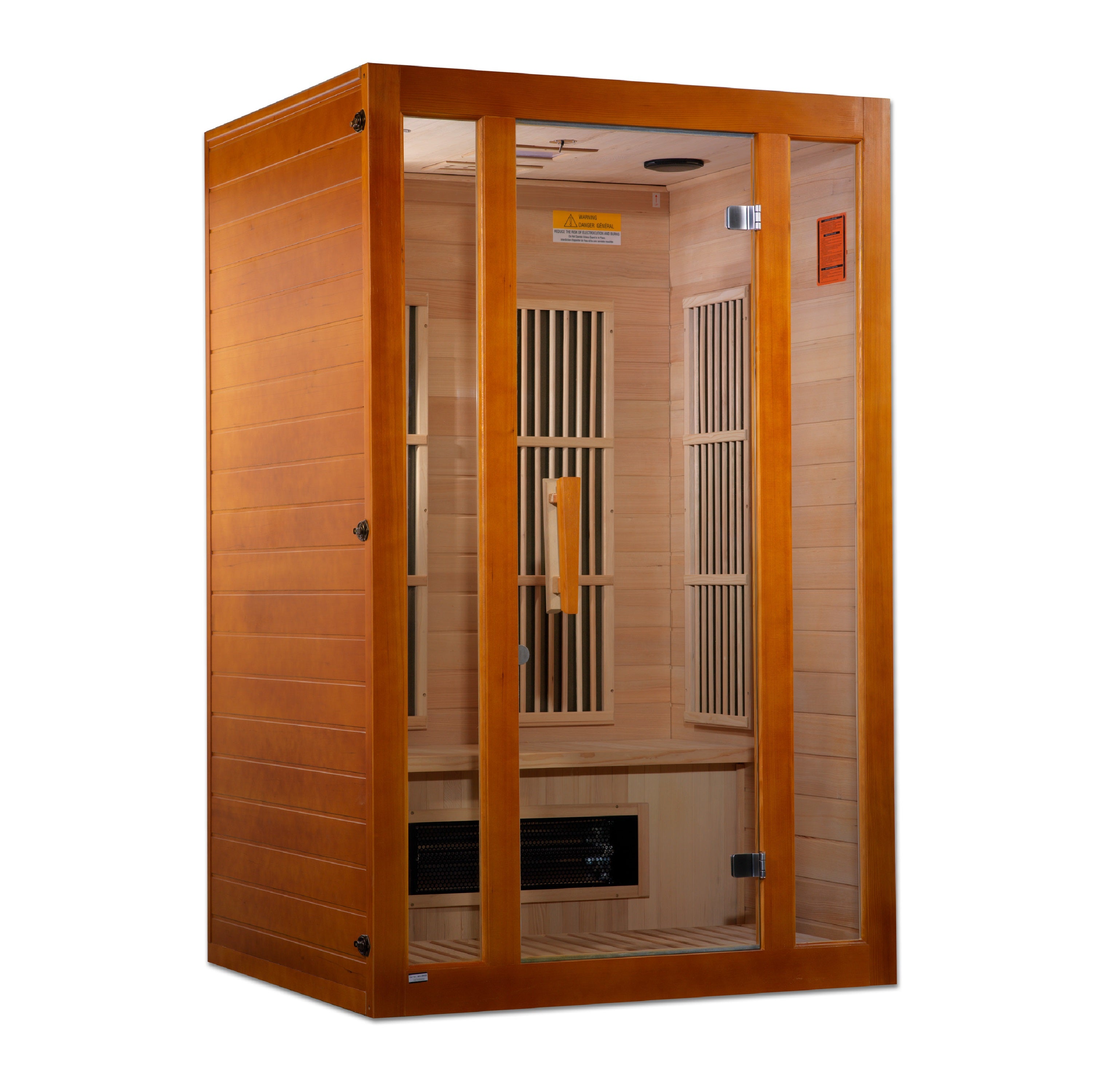 Maxxus Aspen Dual Tech 2 person Low EMF FAR Infrared Sauna Canadian Hemlock MX-J206-02S
