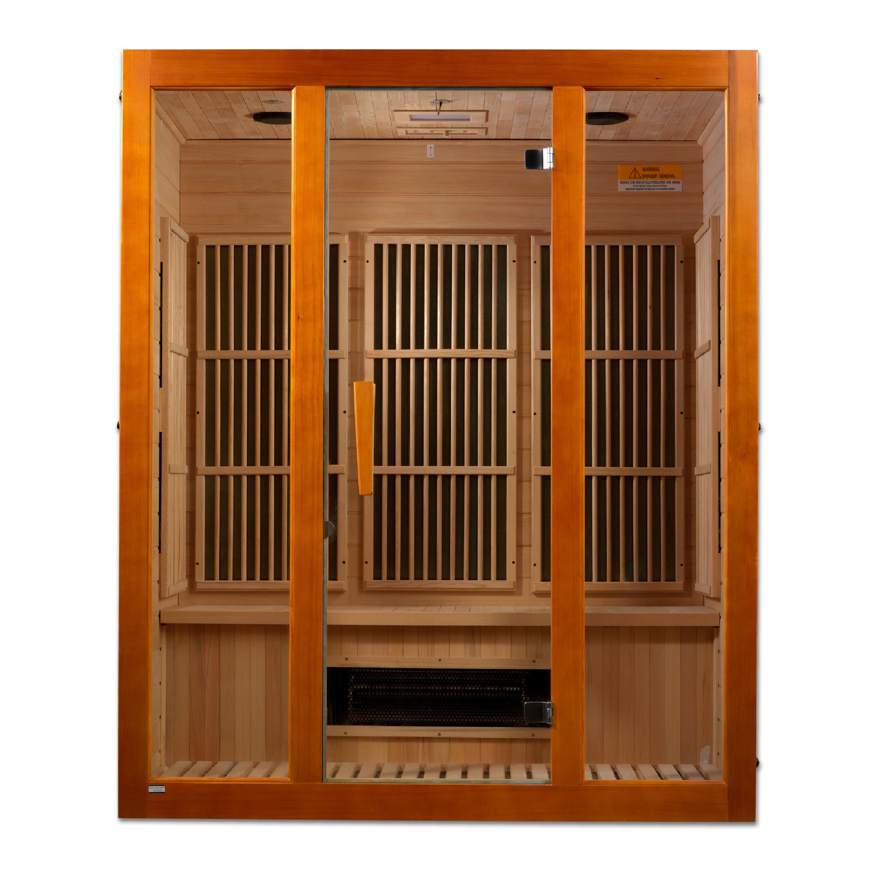 Maxxus Alpine Dual Tech 3 person Low EMF FAR Infrared Sauna Canadian Hemlock MX-J306-02S