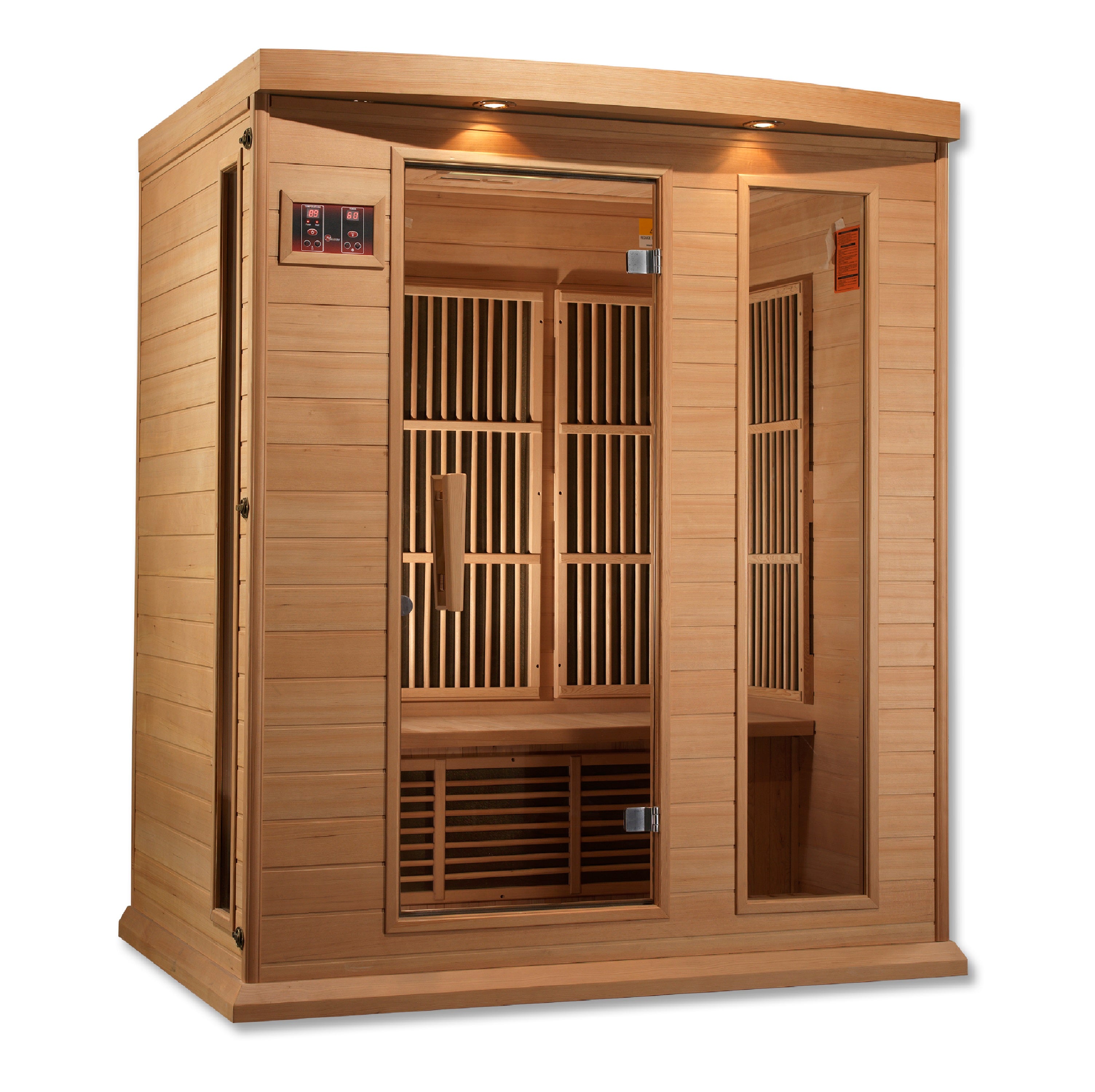 Maxxus Montilemar 3 Person Low EMF Far IR Sauna in Hemlock MX-K306-01