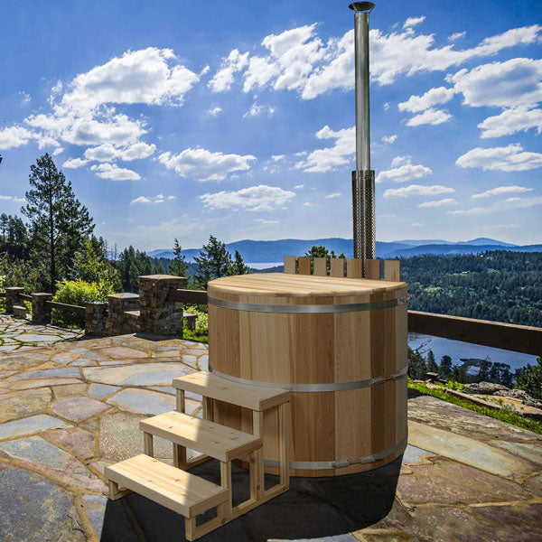 The Original Cedar Hot Tub 7' (214) with Internal Heater