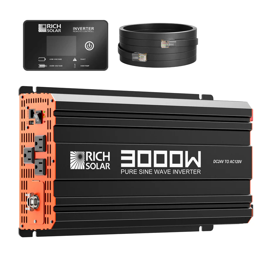 NOVA PURE MAX 3K | 3000 Watt (3kW) 24 Volt Industrial Pure Sine Wave Inverter