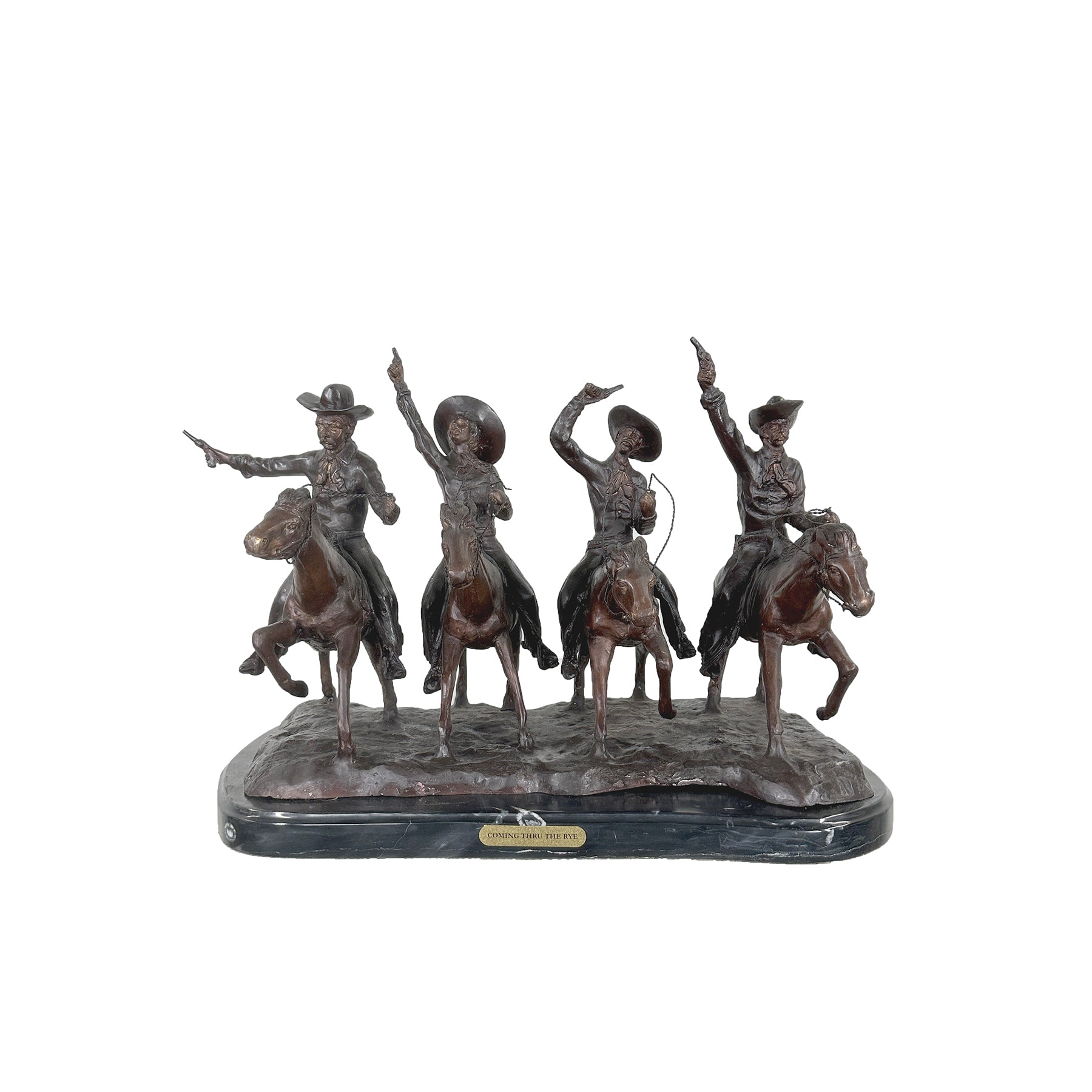 Coming Through the Rye Table-Top Bronze Statue
