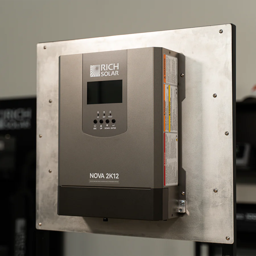 NOVA 2K12 | 2000W 12V Pure Sine Wave Inverter with Built-in Transfer Switch | UL458 Certified for RVs, Campers, Trailers, Vans