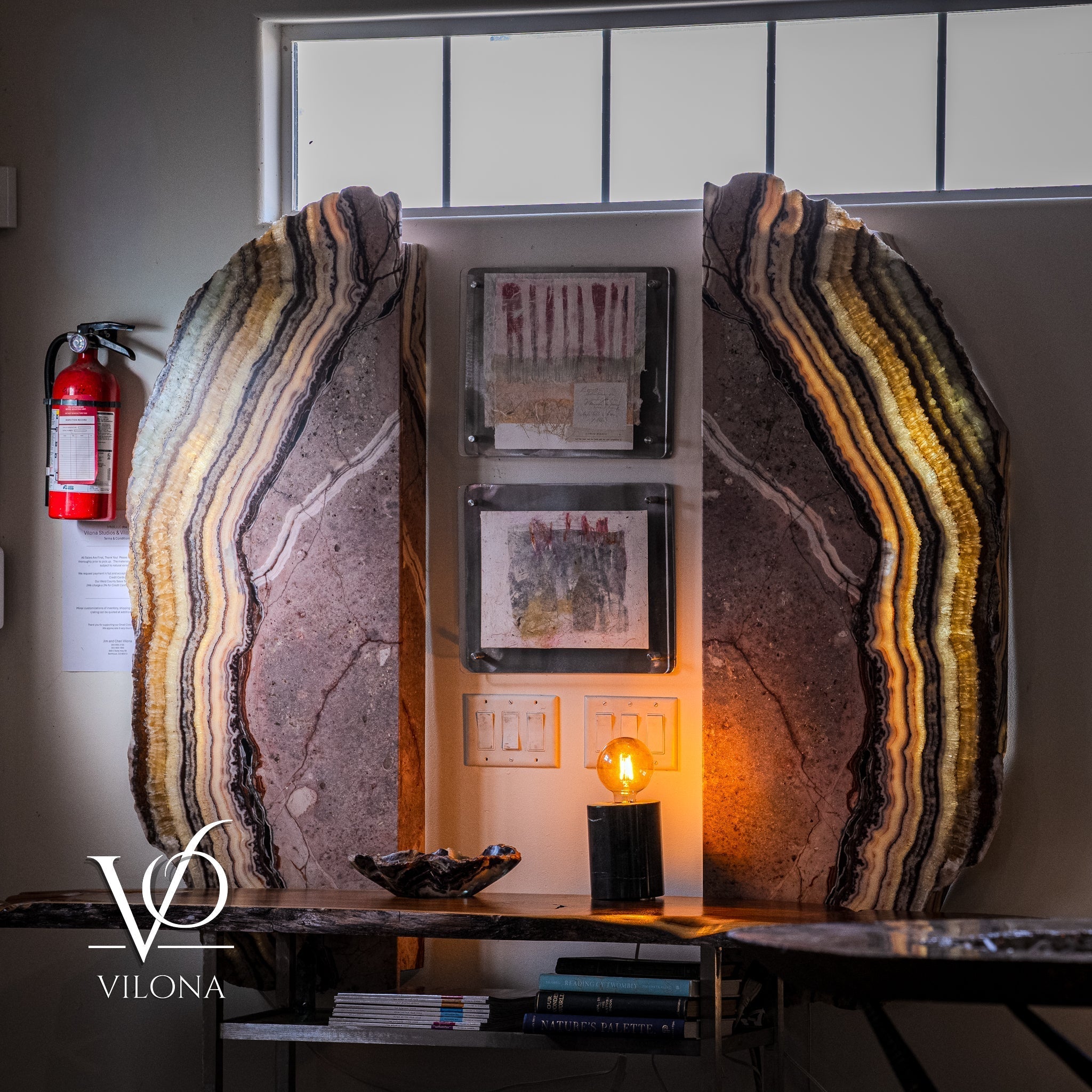 Aqua Onyx Wall Panels (Set #1 Live Edge)