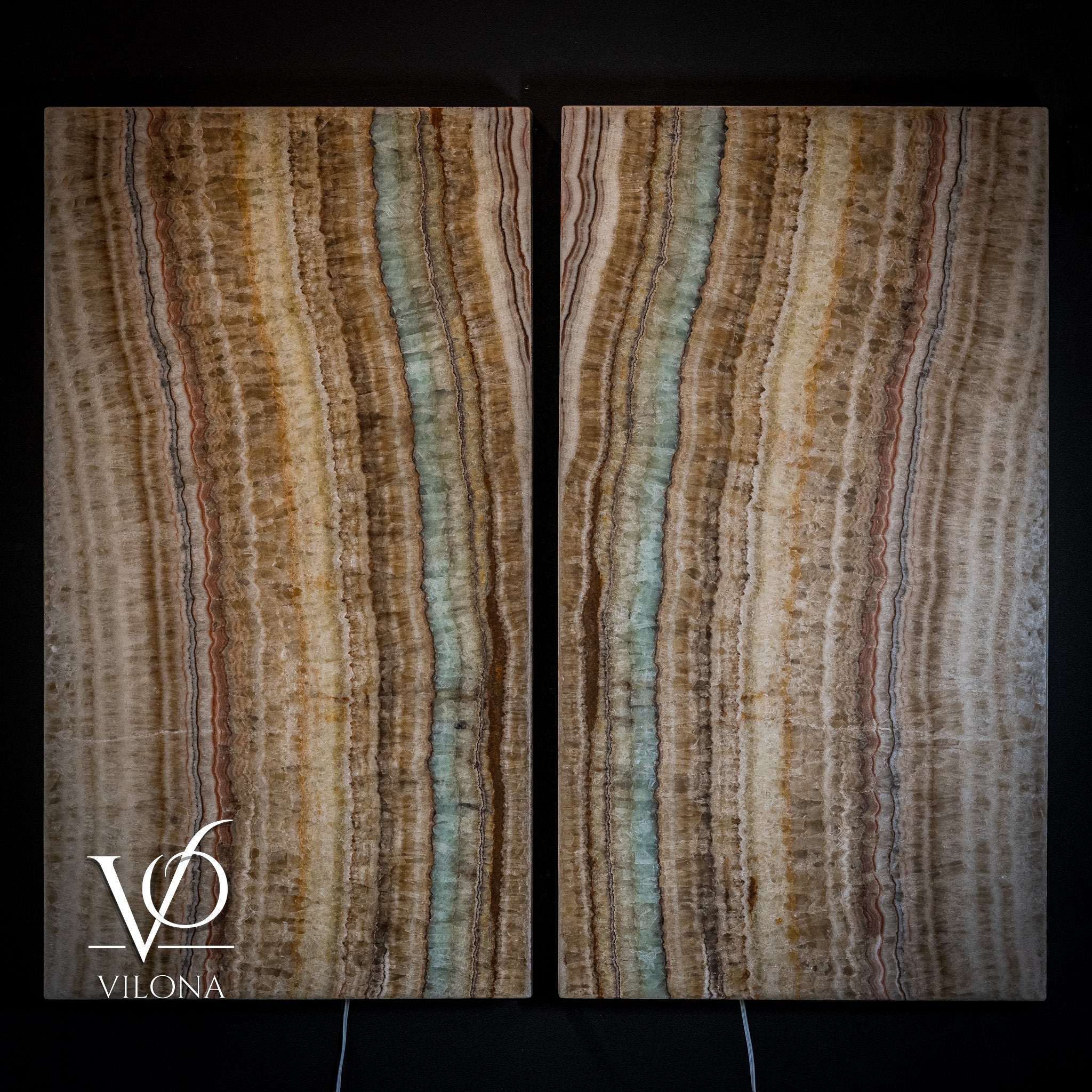 Aqua Onyx Wall Panels (Set #2)