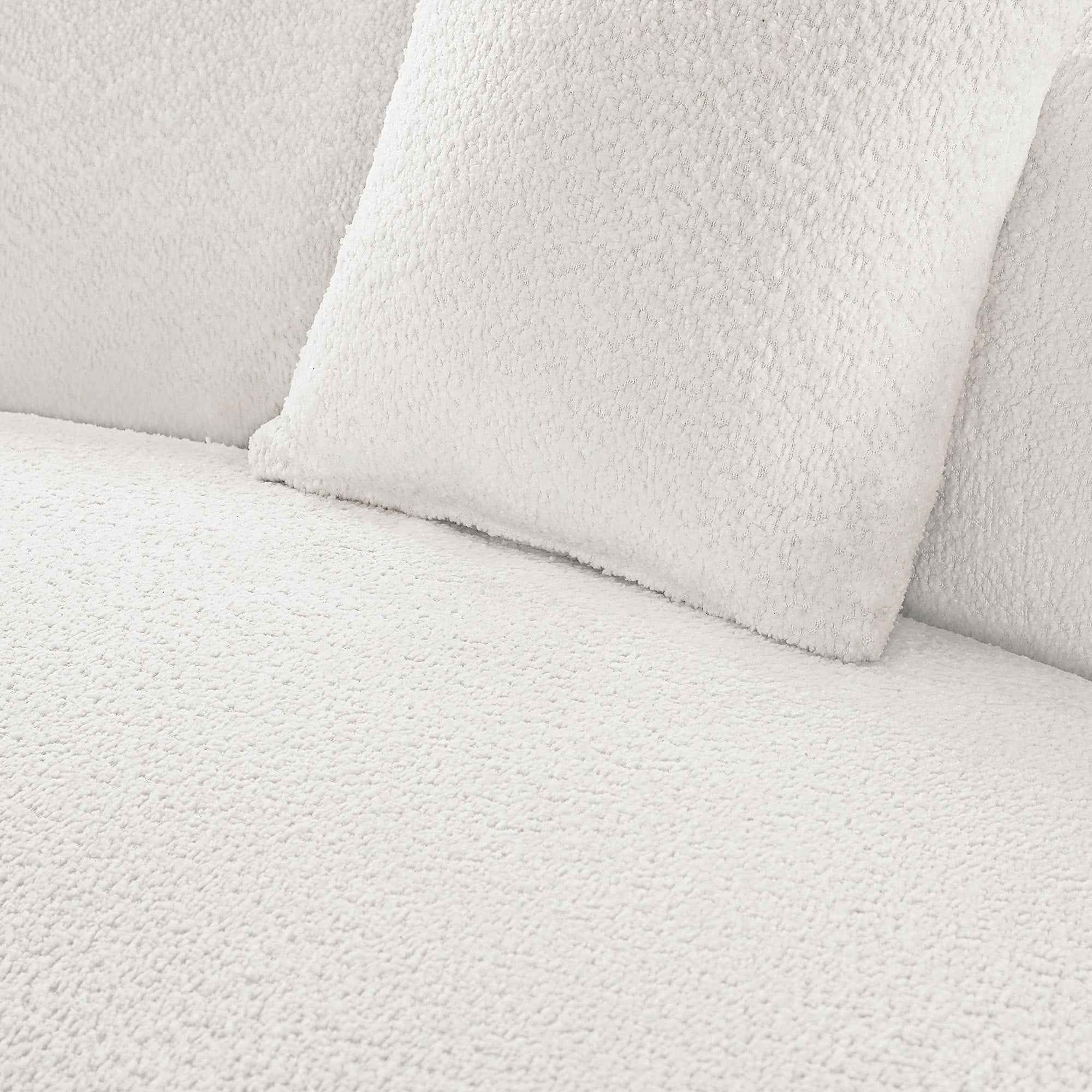 Luxury Modern Style Living Room Upholstery Curved Sofa with Chaise