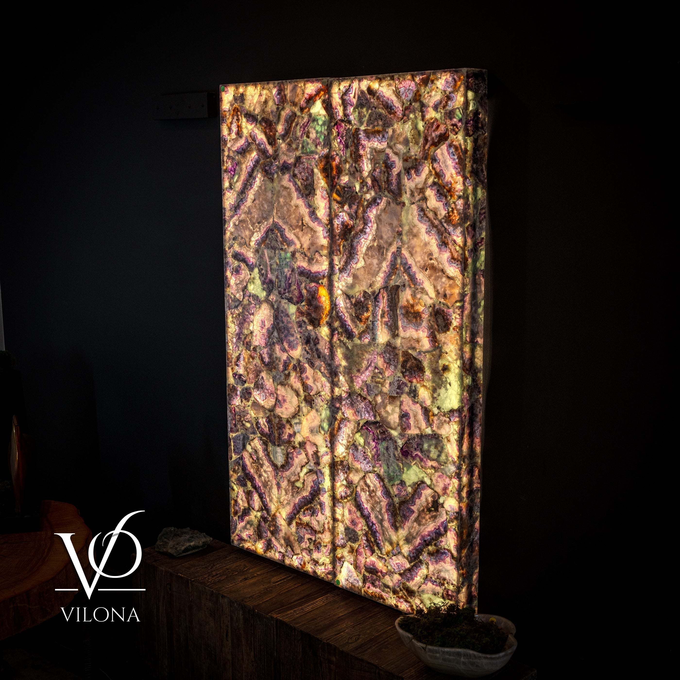 Collectors Grade Mosaic Fluorite Crystal Wall Panels