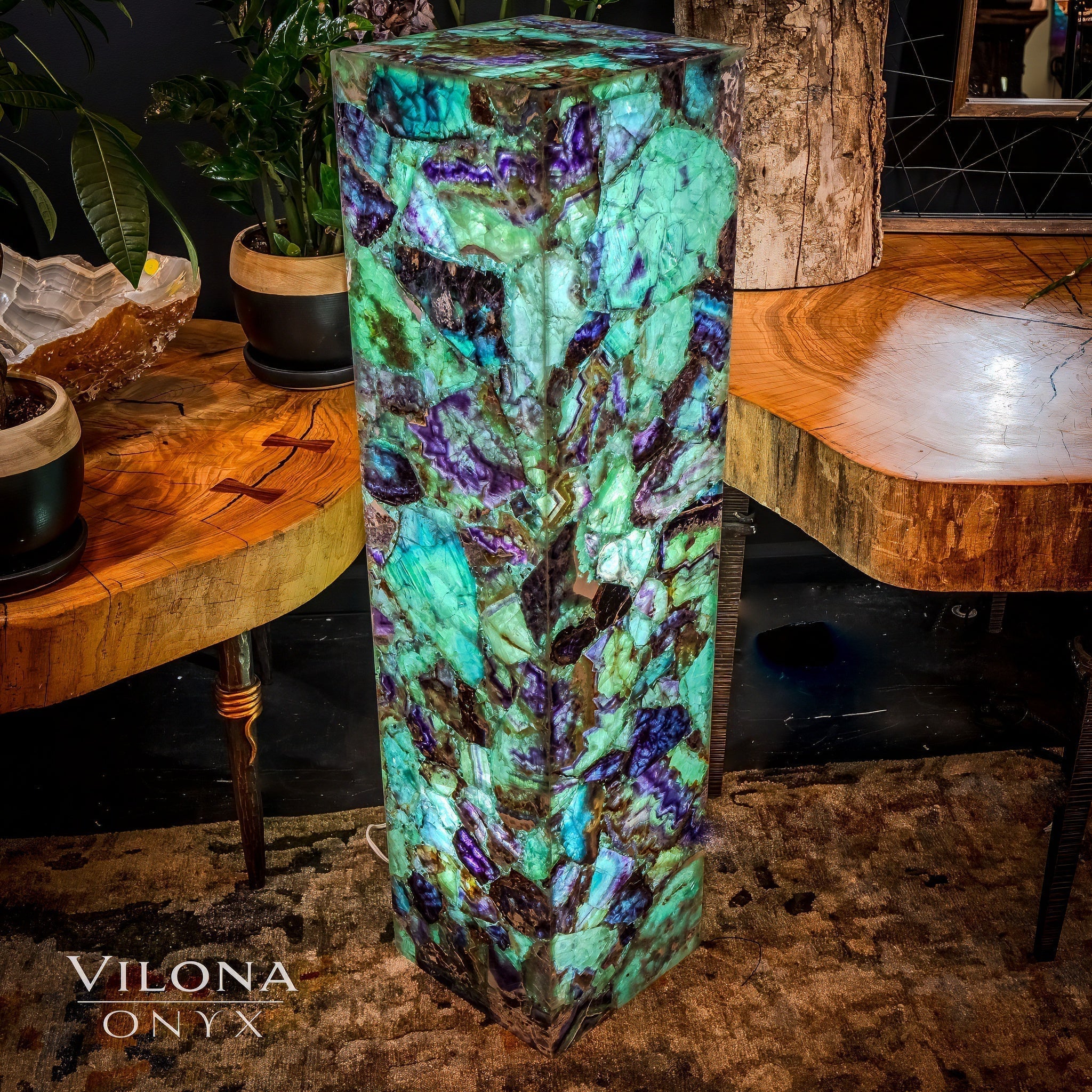 Fluorite Crystal Floor Lamp #5