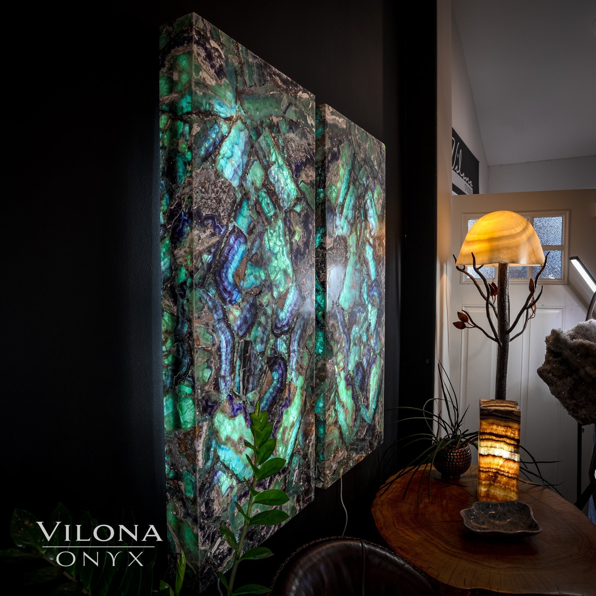 Fluorite Crystal Wall Panels (Set #7)