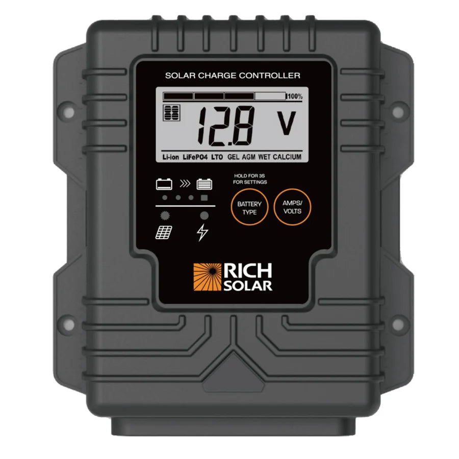 Controller | Waterproof 20A 12V PWM Controller for RVs, Trailers, Campers, Vans, Boats, Off-Grid | #1 Waterproof Solar Controller
