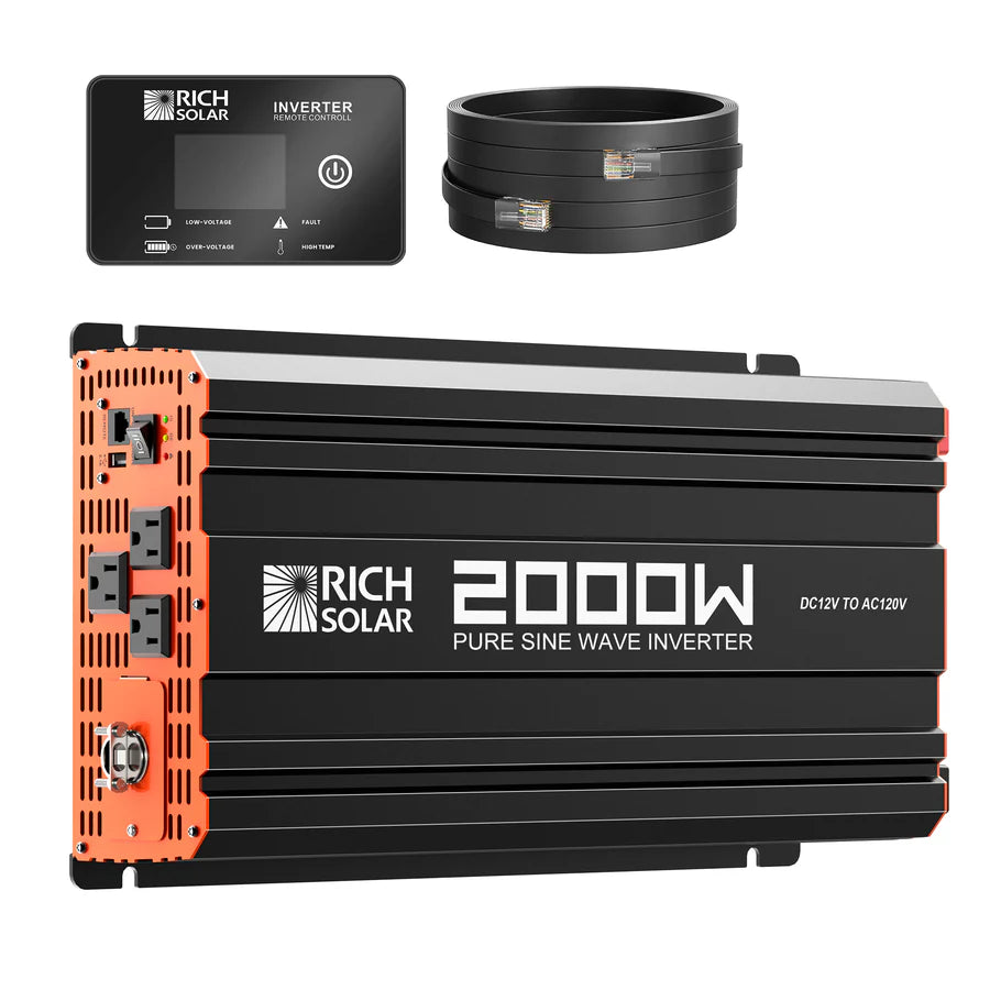 NOVA PURE 2K | 2000 Watt (2kW) 12 Volt Industrial Pure Sine Wave Inverter