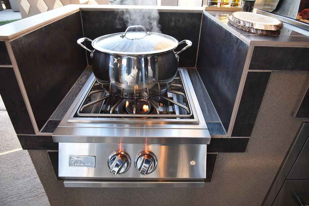 KoKoMo Montego Outdoor Kitchen BBQ Island – Stylish Built-In Grill Island for Patios