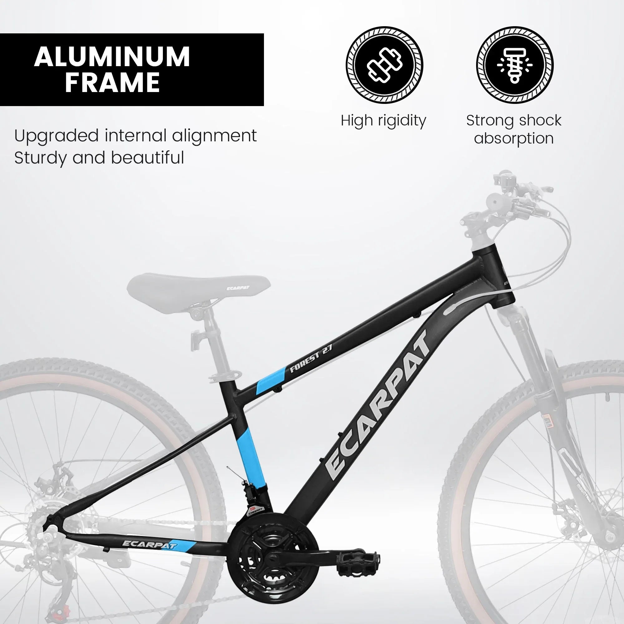 Carpat™ MTB Velocity 27 – 27.5" Aluminum Mountain Bike (21-Speed,