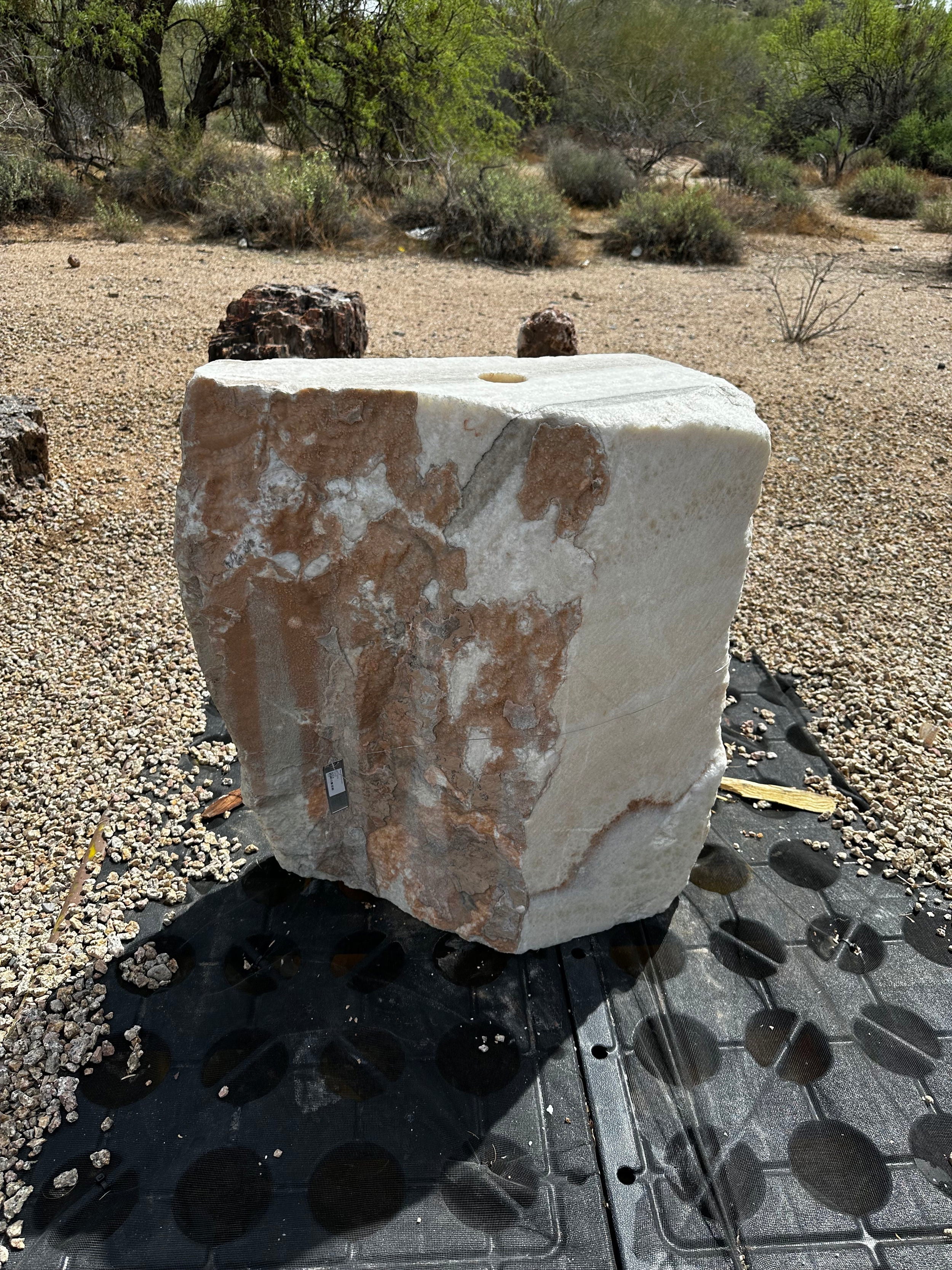 Tehuacan White Onyx Fountain