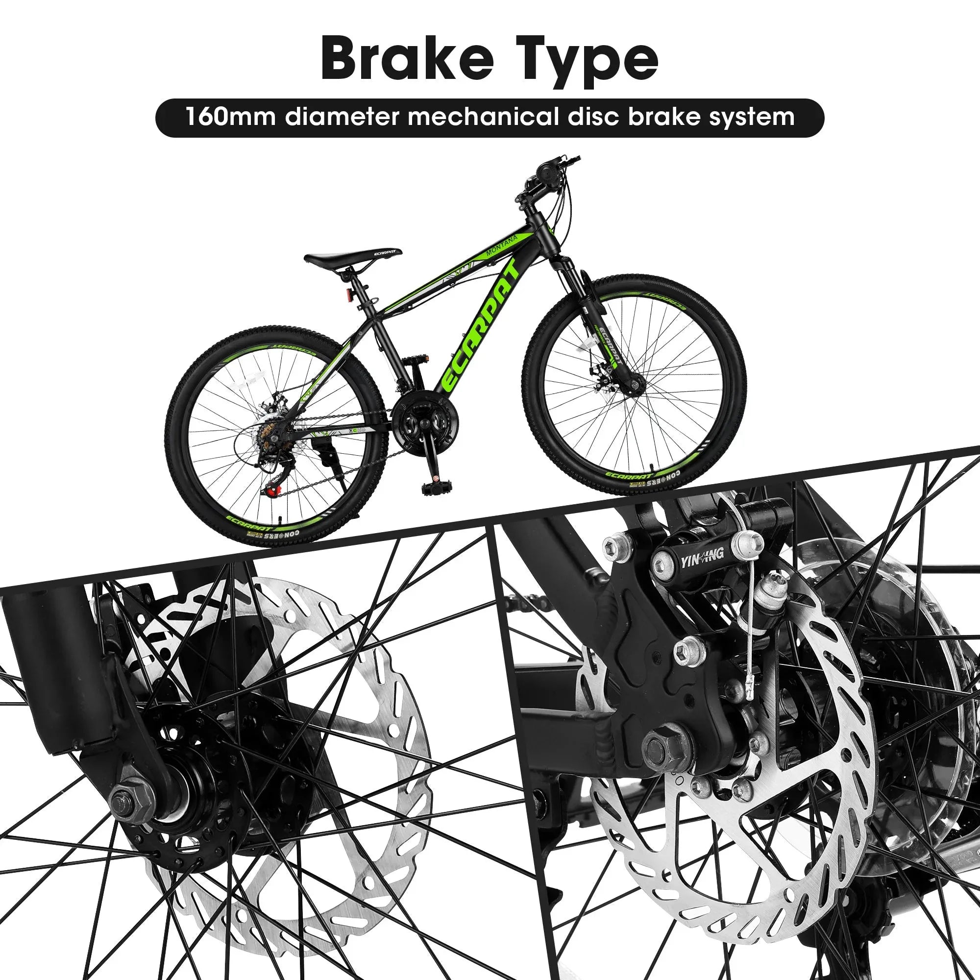 City-Cruizer – 24" Carpat™ ALUMINIUM Mountain Bike (21-Speed,
