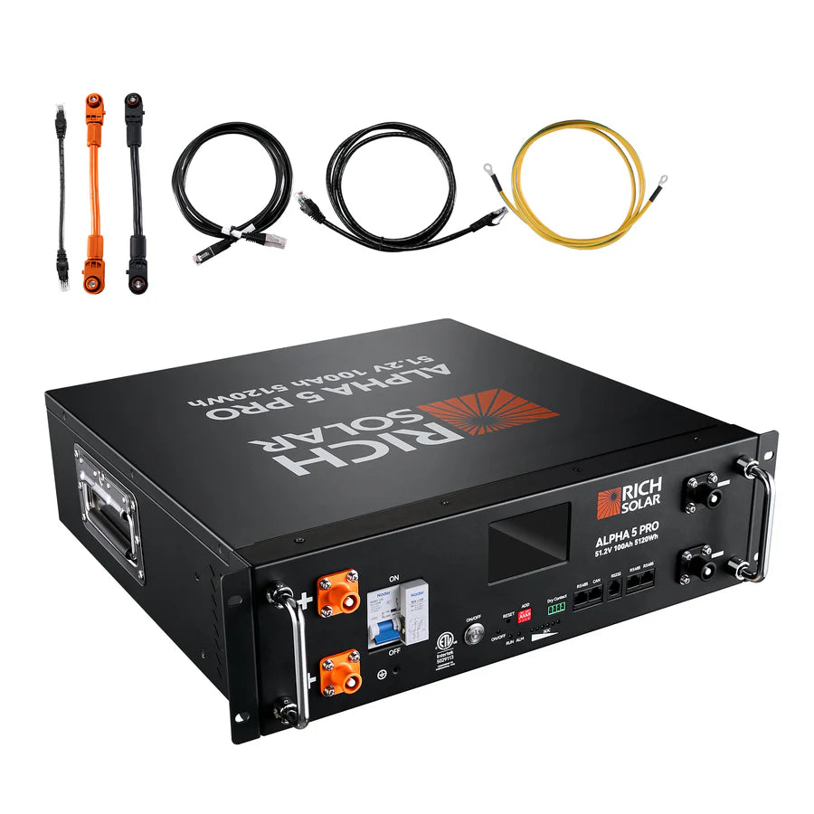 Complete Off-Grid Solar Kit RS-H6548 | 8000W PV Input 48V 120VAC Output + 6560(16x410) Watt Solar PV [KIT-SR0001]