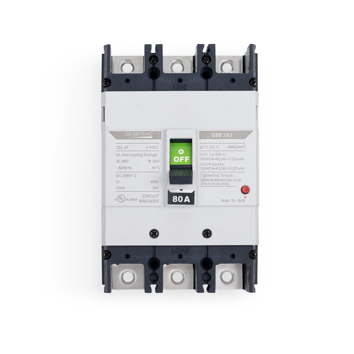 9905 - 80 A 3-Pole CB Kit
