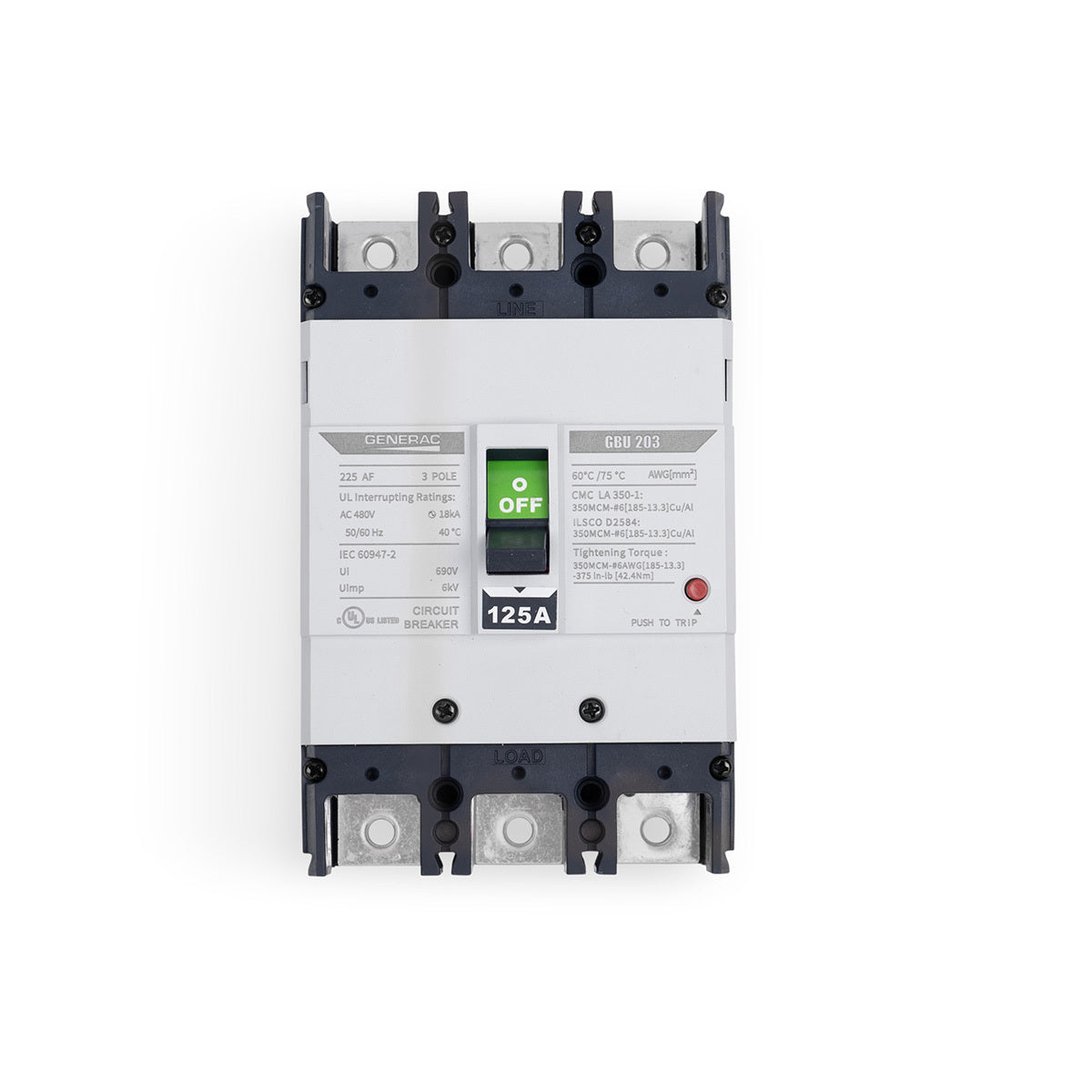 9907 - 125 A 3-Pole CB Kit
