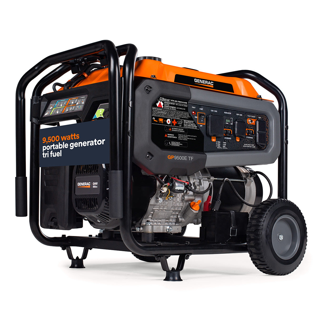 8061 - GP9500E Tri Fuel Portable Generator 50ST