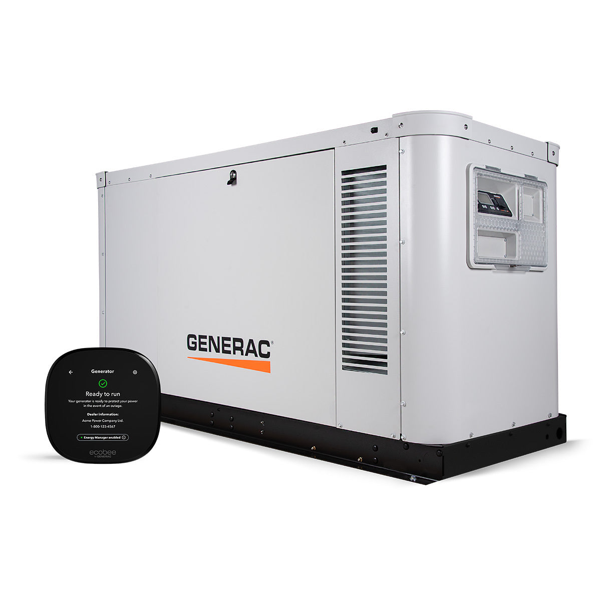XG04845ANAX - Protector Gaseous 48kW 120/240 1P Liquid-Cooled Generator, No Catalyst, with ecobee by Generac