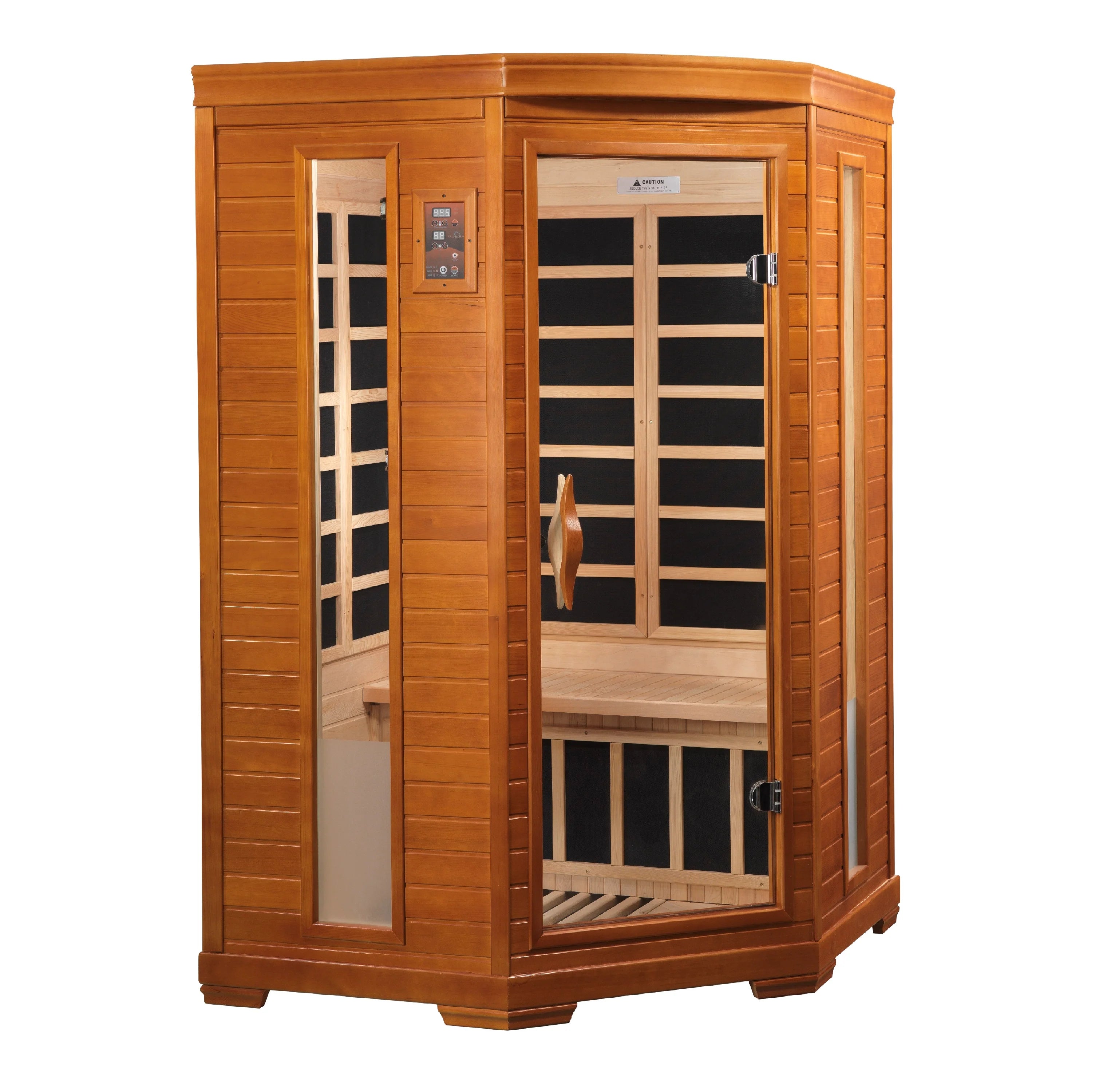 Dynamic  Hemming Elite 2 Person Corner Ultra Low EMF Far Infrared Sauna DYN-6225-02 Elite