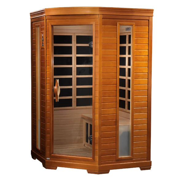 Dynamic  Hemming Elite 2 Person Corner Ultra Low EMF Far Infrared Sauna DYN-6225-02 Elite