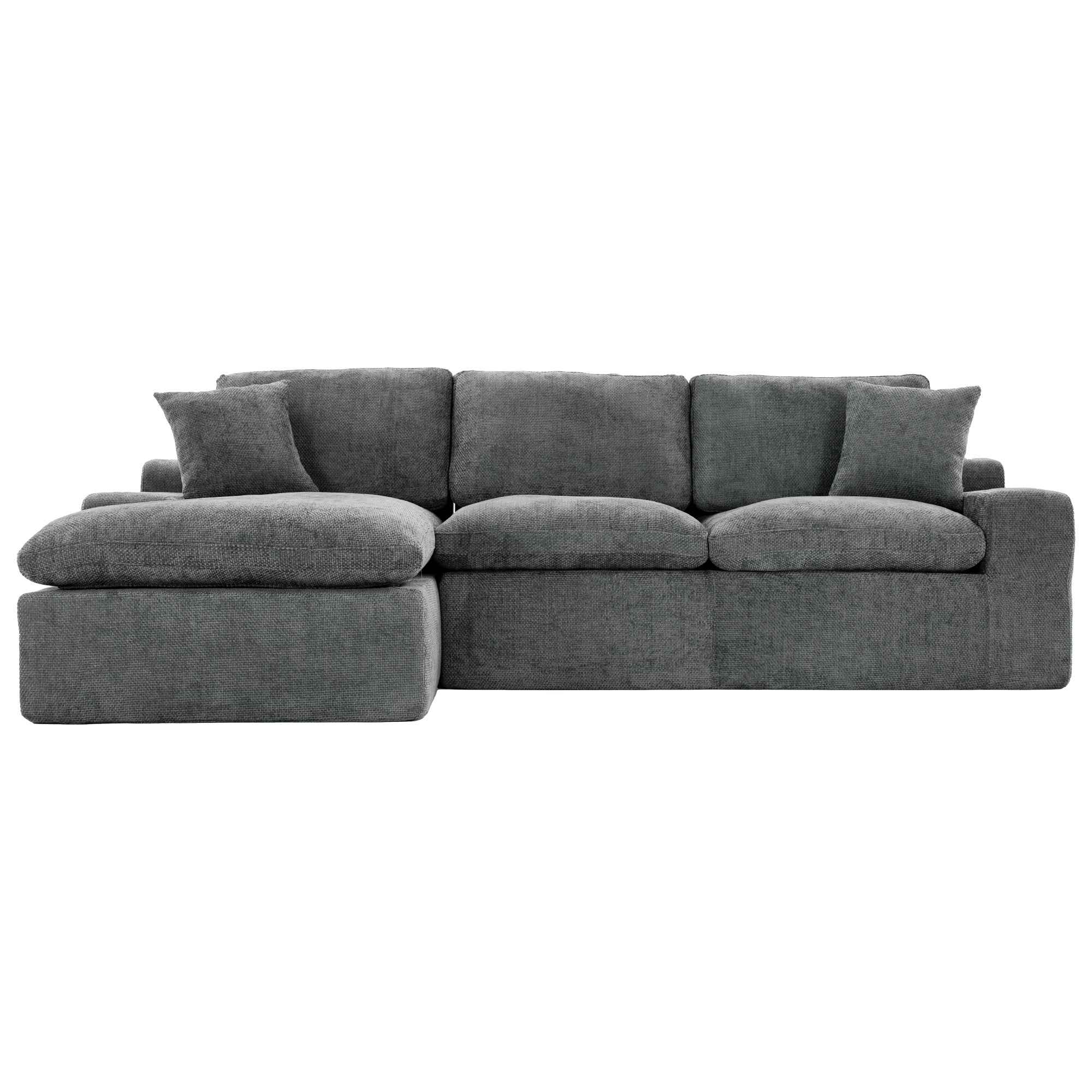 Cloud Sectional Sofa 107.9' Upholstered Sofa Couch with Double-layer