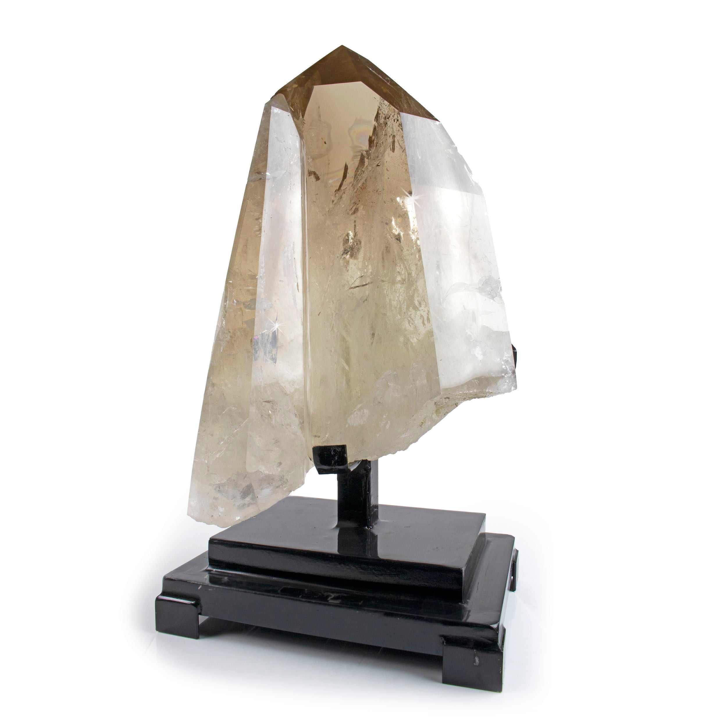 Citrine Double Point on Fitted Stand From Brazil